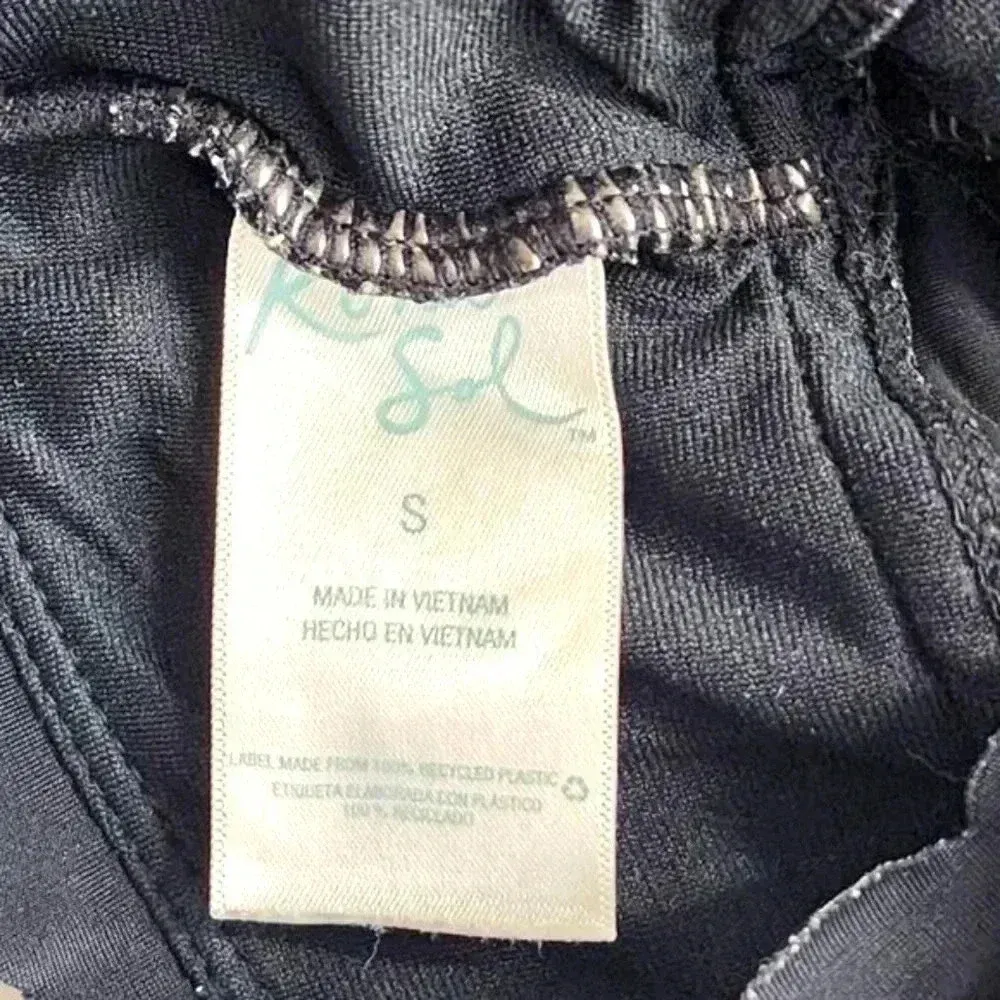 Kona‎ Sol Black Scalloped Swimwear Swim Suit Bathing Suit One Piece Size Small - Image 3