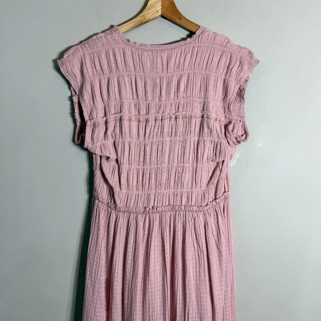 Free People Desert Dazed Midi Dress Women's Large Pale Mauve Boho Sleeveless NWT - Image 12