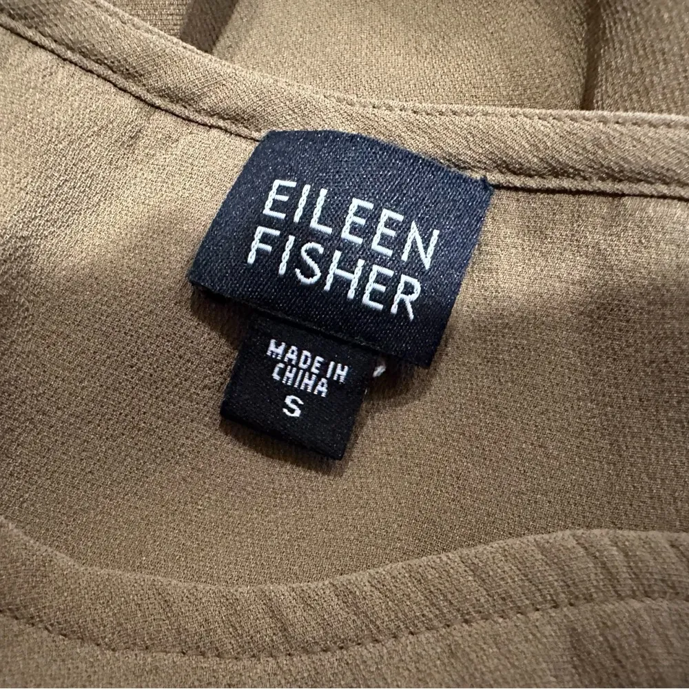 Eileen Fisher Olive Green Sleeveless Tank Small S - Image 5