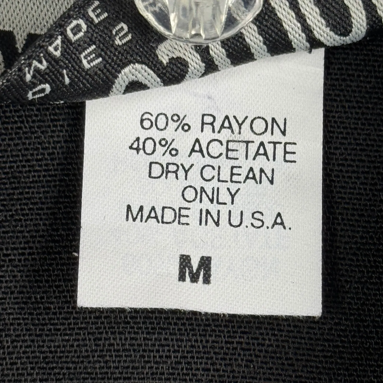 Exposition Blazer Womens M Black Gold Embroidered Laurel Vintage‎ USA 80s 90s Size M - Image 7