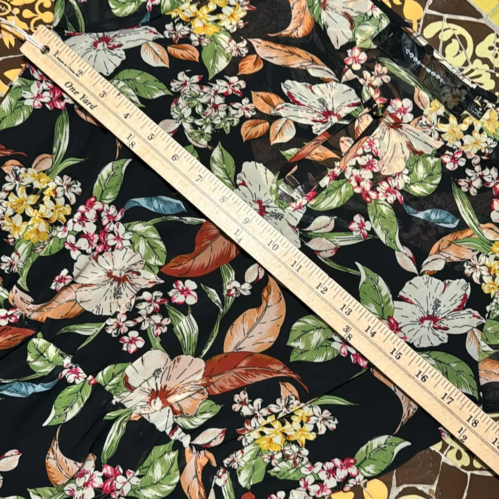 CODE X MODE FLORAL CHIFFON DRESS Sz:M - Image 6