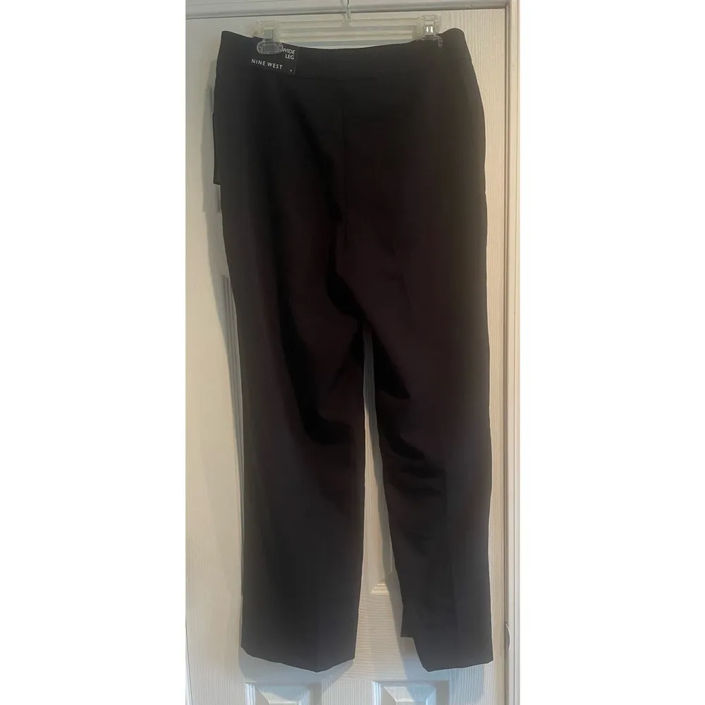 Womans Pants Nine West, Size 8, Wide Leg, Black Dress Pants, NWT, B69, $38 - Image 2