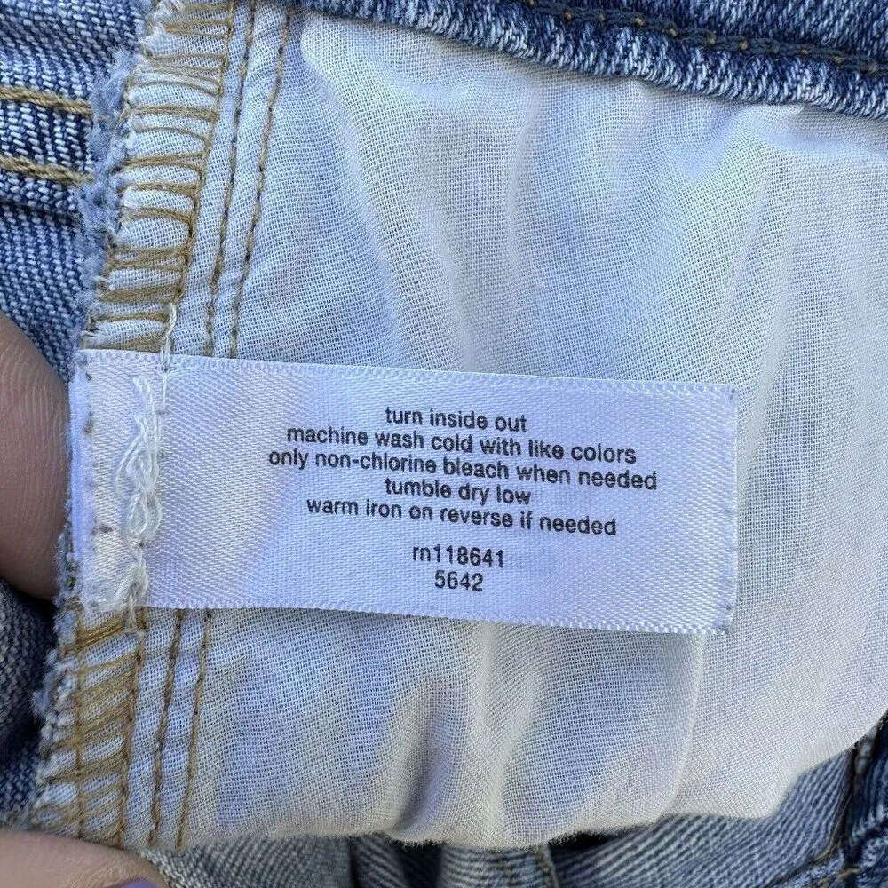 Lane Bryant  Distressed Destroyed Straight Jeans Women's Plus Size 18 Stretch - Image 10