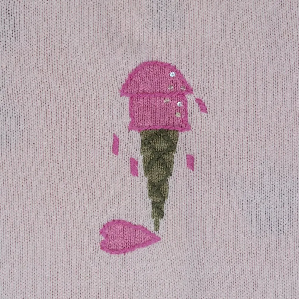 Vintage 90s Quacker Factory Sweet Treats Short Sleeve Cardigan Sweater - Image 13