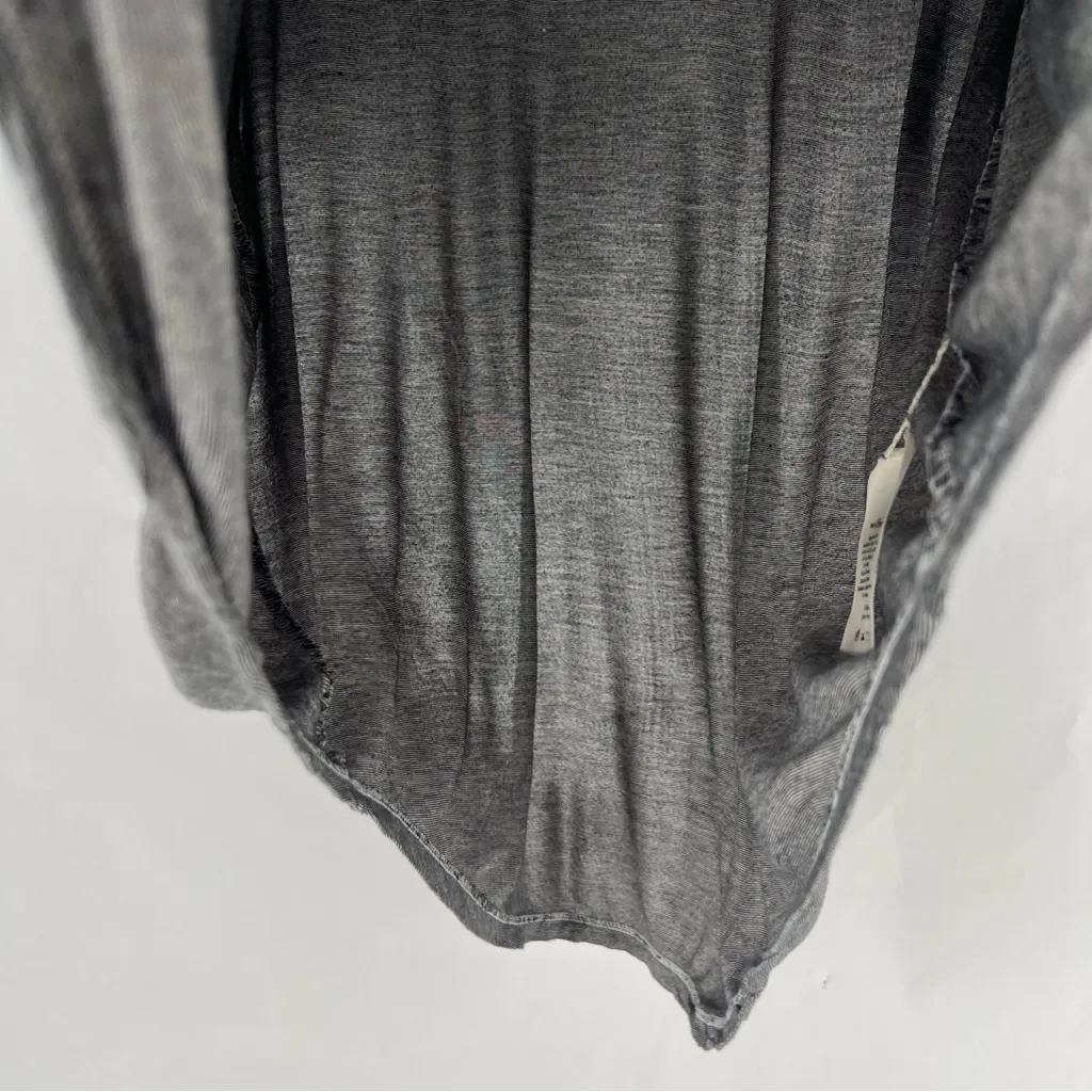 Wilfred Free Thin Stripes Gray Scoop Neck Relaxed Fit Short Sleeve Tee Size L‎ - Image 5