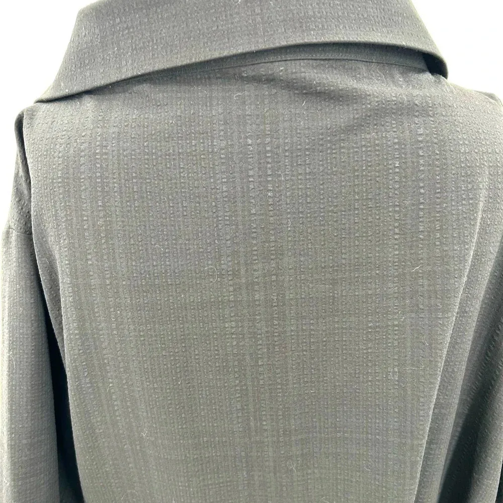 Oak + Fort Black Check Off Shoulder‎ Shirt Dress Size Small - Image 8