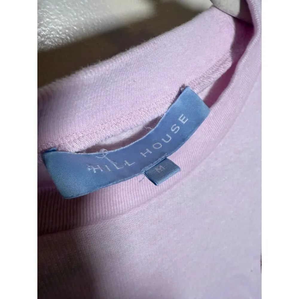 Hill House Teddy Puff Sleeve Sweatshirt – Pink Cozy Pullover, Women’s Size M - Image 4