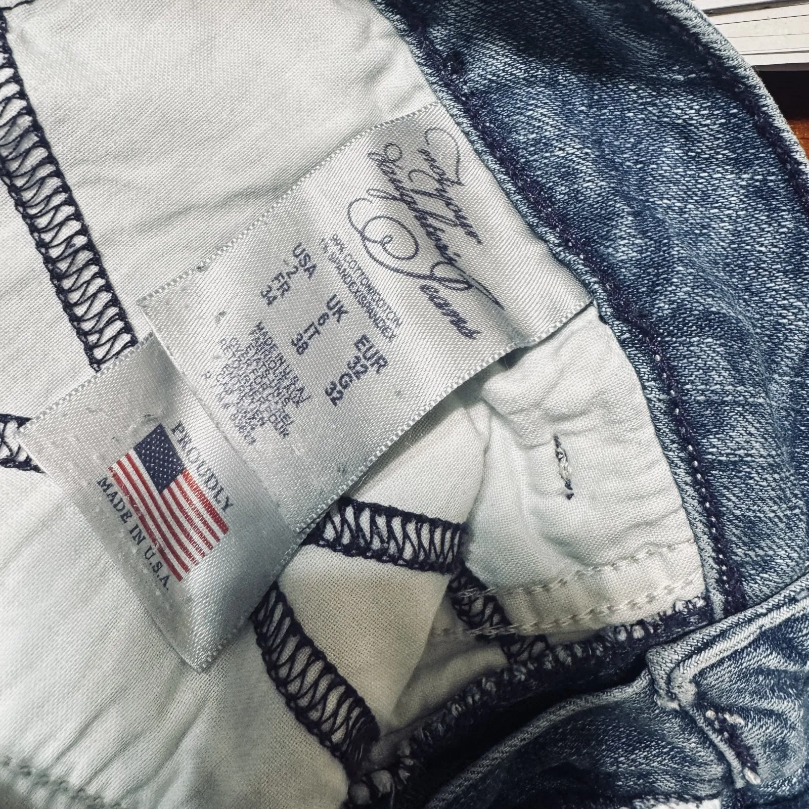 NYDJ Womens Jeans Denim Not Your Daughter's straight leg 2 lift tuck rhinestones - Image 6