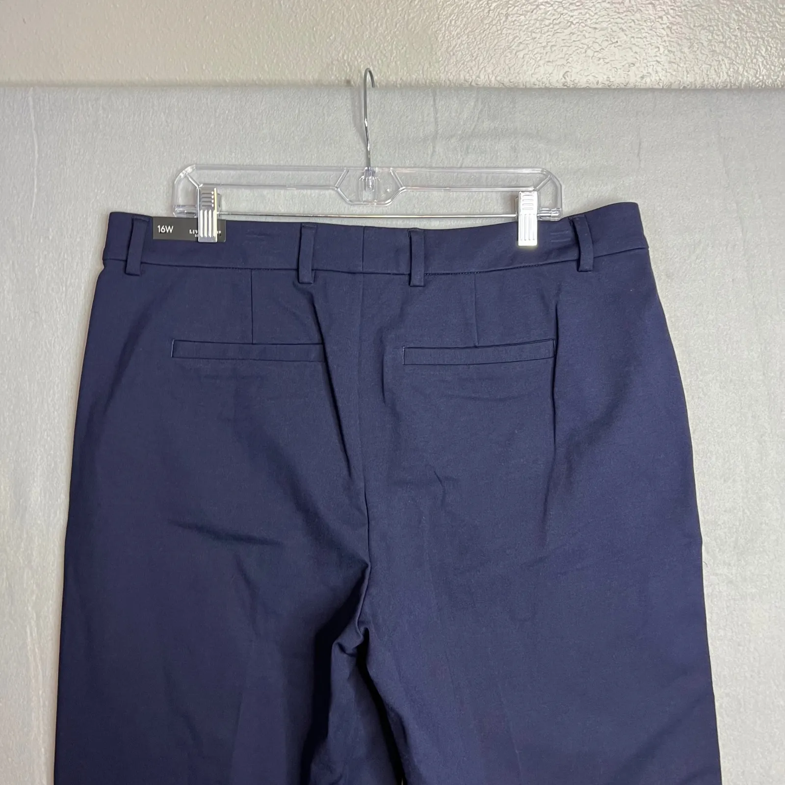 Liverpool Wide Leg Trousers Plus Size 16W Cadet Blue (Navy) Dress Pant NWT - Image 10