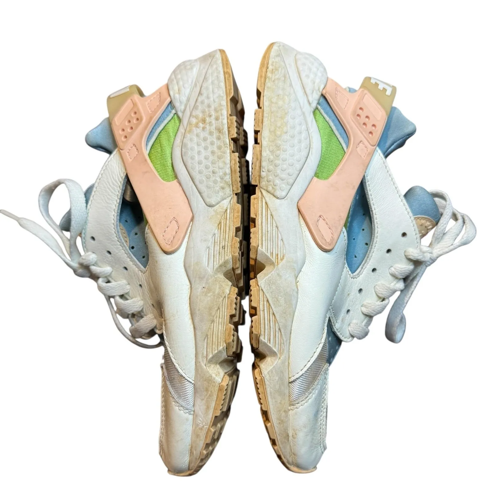 Nike Air Huarache Shoes Womens Size 8 White Pastel Running Sneakers DQ0117-100 - Image 7