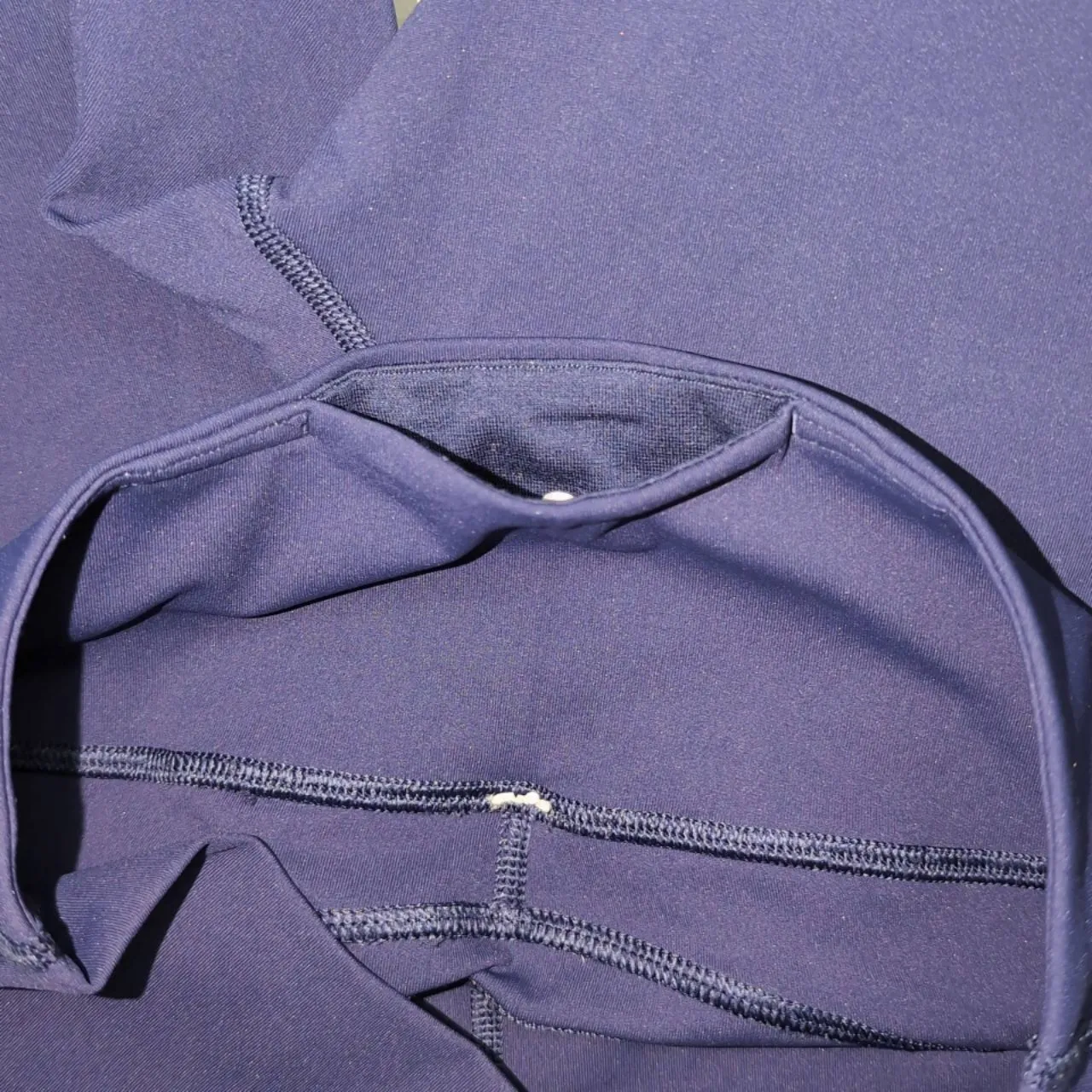 Lululemon Revitalize Crop Navy Blue Mesh Panels High Waist Yoga Leggings 8 - Image 6