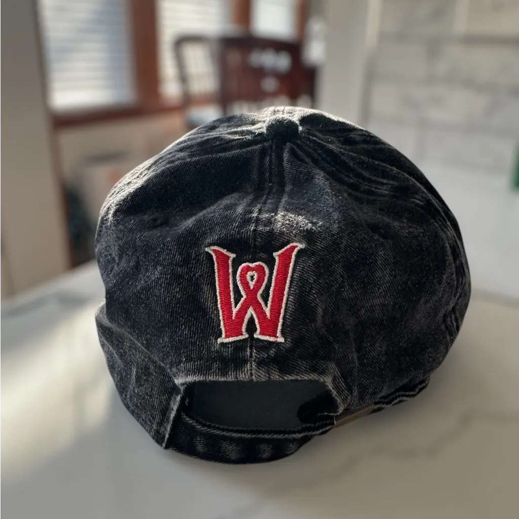 Worcester Red Sox 2021 Adjustable Baseball Cap – Black Denim – MiLB – Never Worn - Image 2