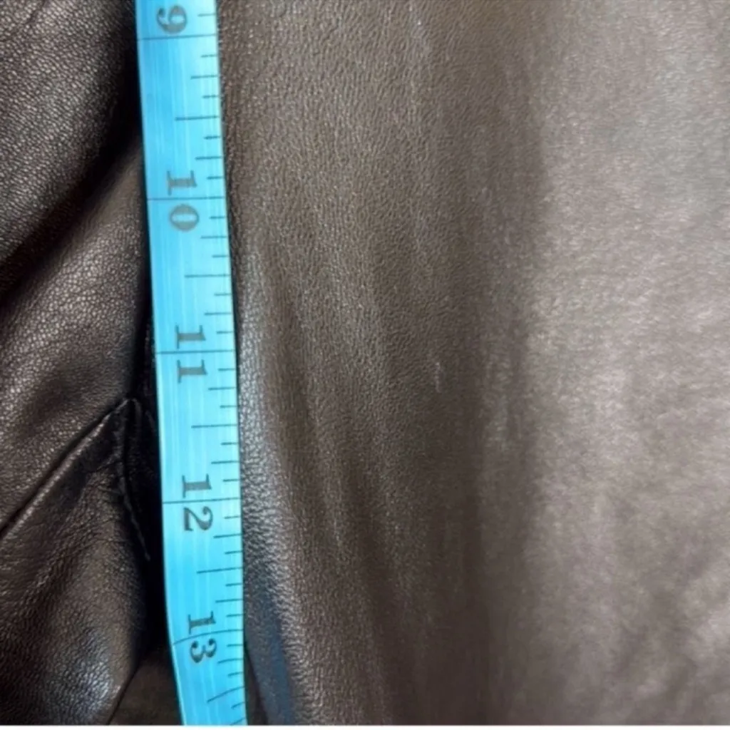 St. John Leather Pants Size 6 - Image 7