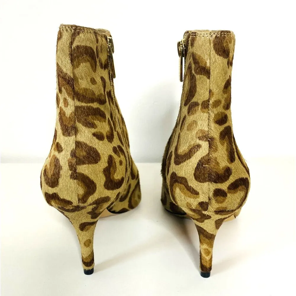 NWOB Vince Camuto Freikti3 Womens Calf Hair Animal Print Ankle Boots 3" Heel 8 M - Image 4