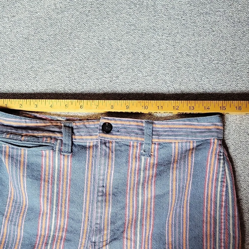 Madewell Multicolor Striped Emmet  Denim Shorts Size28 - Image 8
