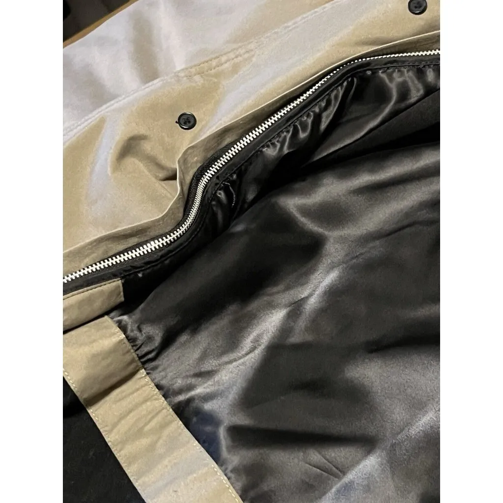 Lauren Ralph Lauren‎ Khaki Classic Belted Trench Coat Overcoat Size 40L City - Image 11