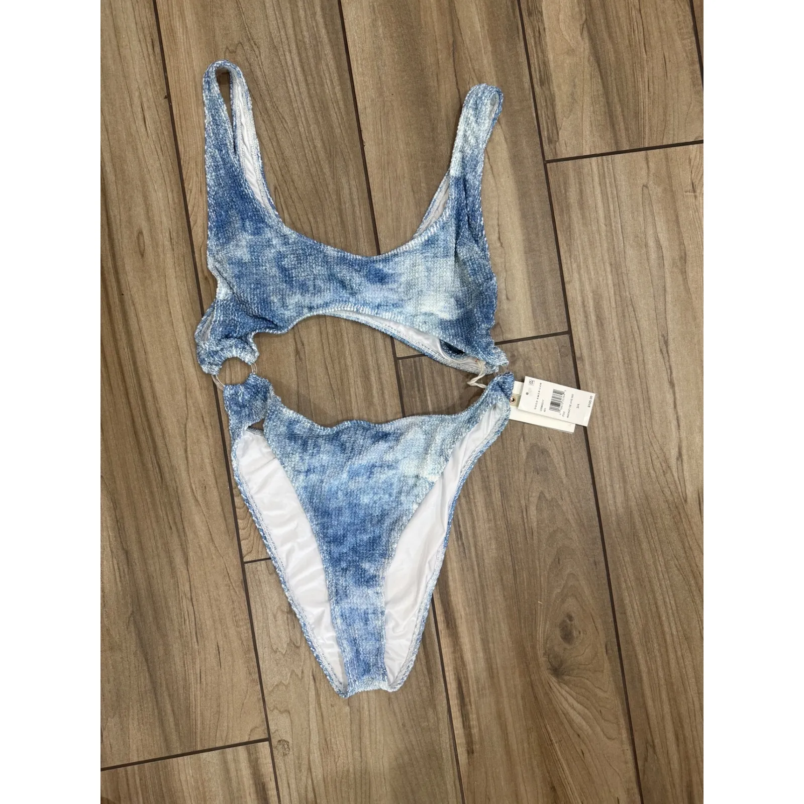 NWT GOOD AMERICANAlways Fits Tie Dye‎ One-Piece Swimsuit Sz 3/4 Sz Large XL $105 - Image 4