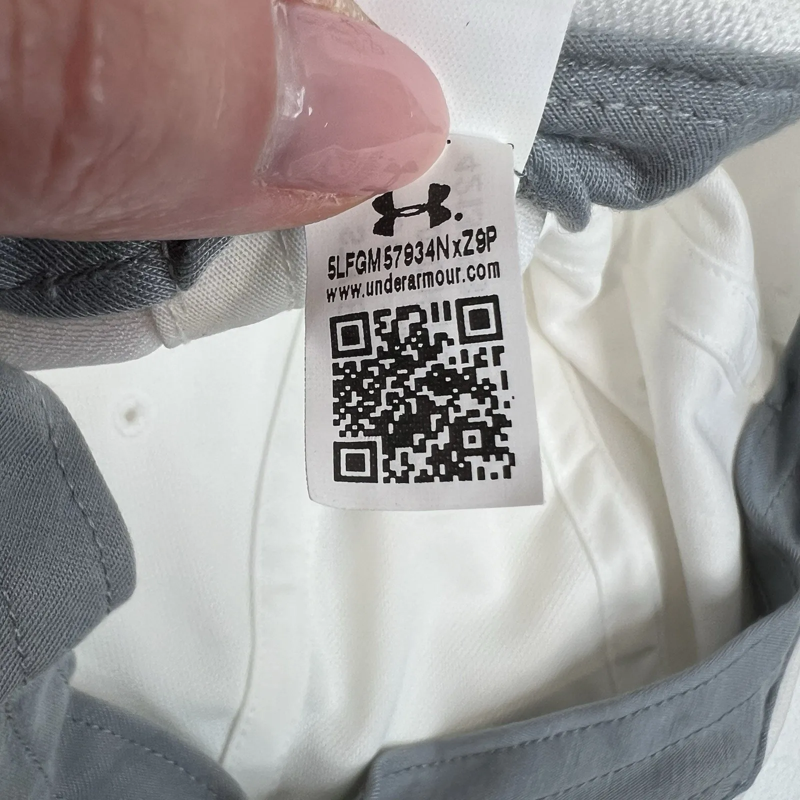 Under Armour UA Blitzing Hat Slideback Gray Embroidered Center Logo Lightweight - Image 13