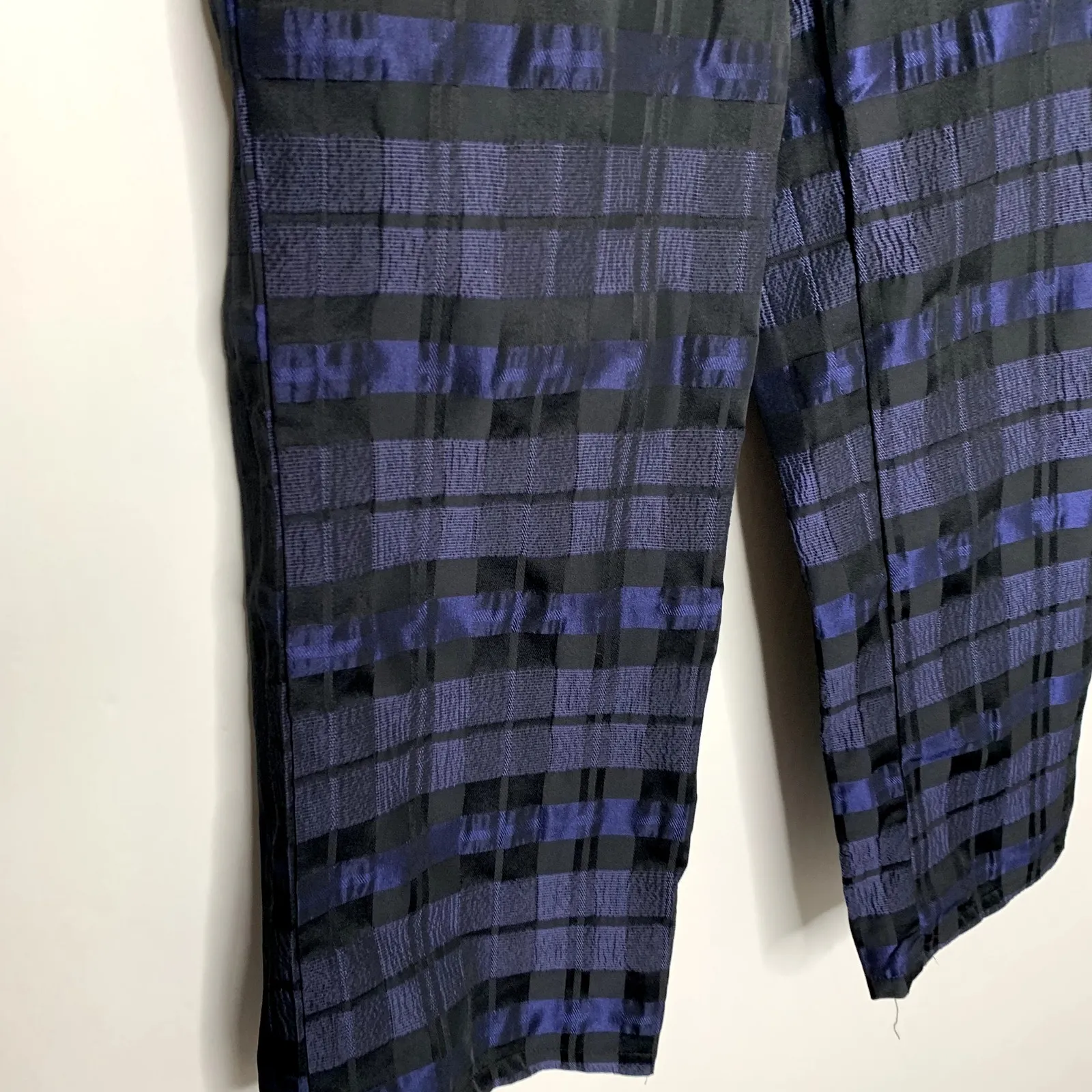 Ciao Lucia Pietro Woven Taffeta Pant Sapphire Womens Blue Size Small Made in La White - Image 4