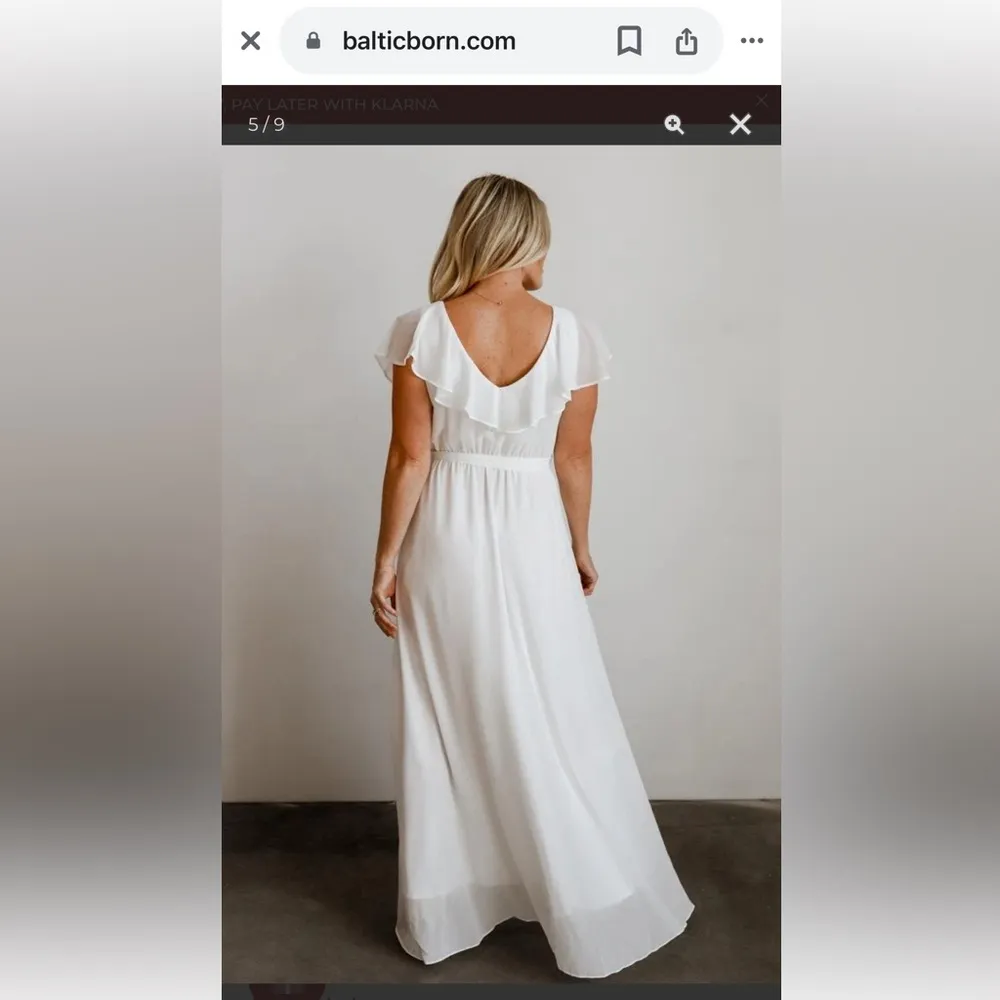 Baltic Born Katya Ruffle Maxi Dress Size Large NWT - Image 3