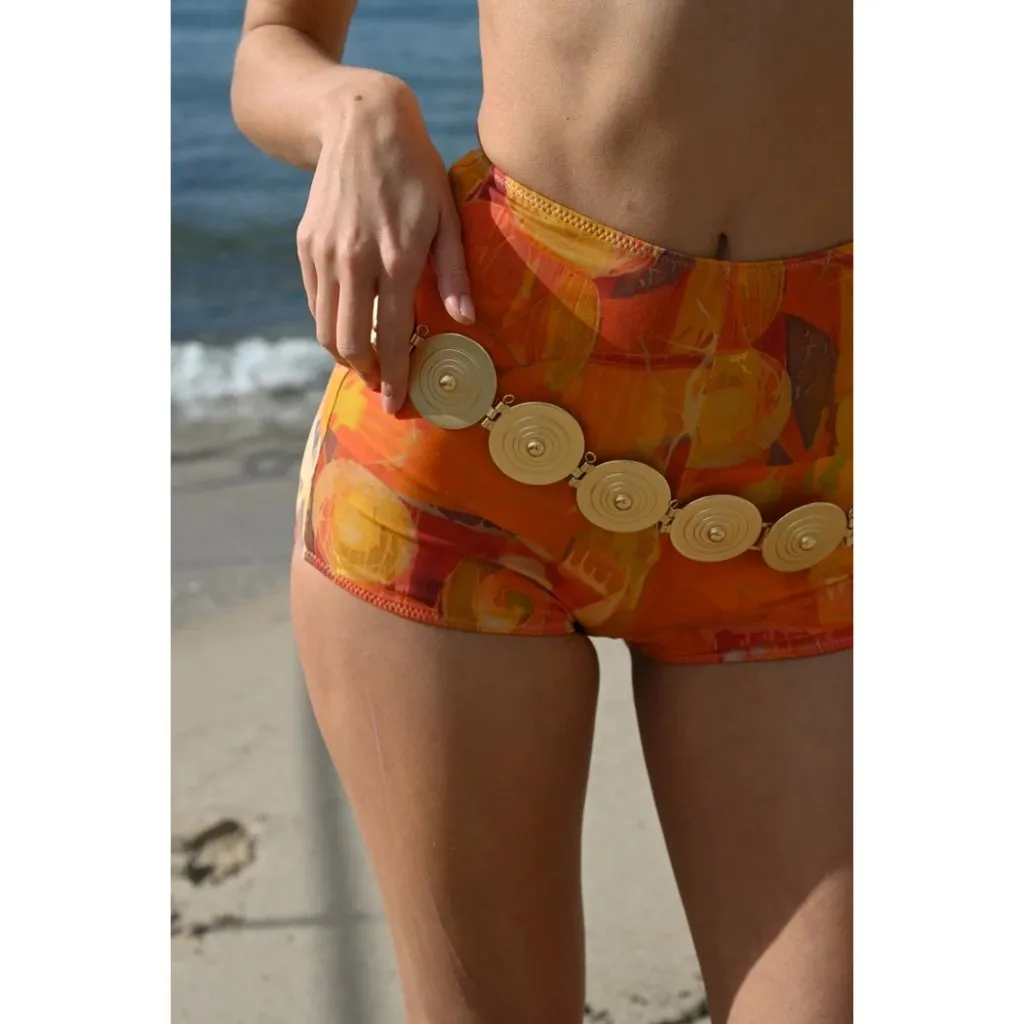 YLLW THE LABEL Marbella Belt in Matte Gold One Size New Womens Chain - Image 11