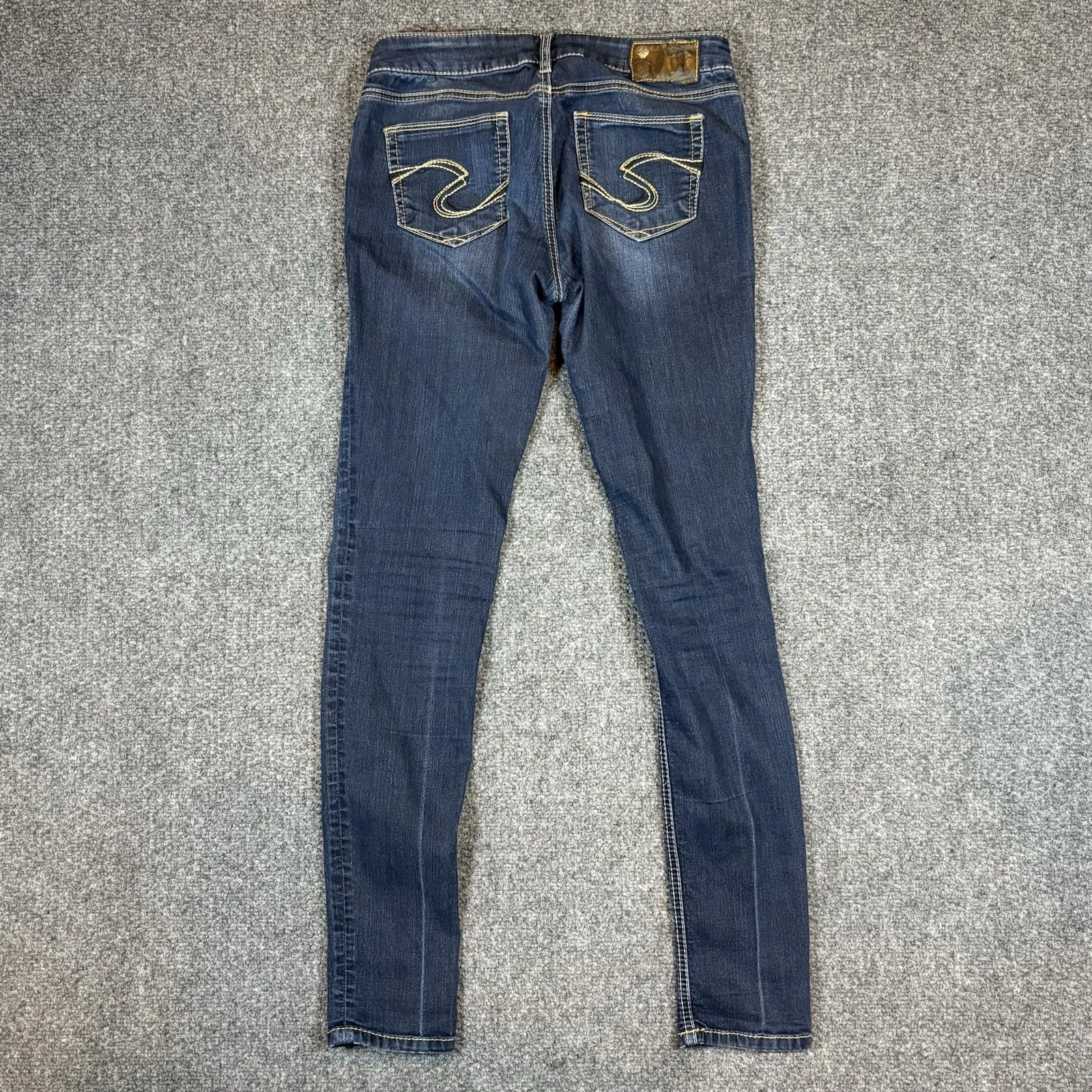 Silver Jeans Suki Jegging Womens Size 28 Skinny Leg Dark Wash - Image 3