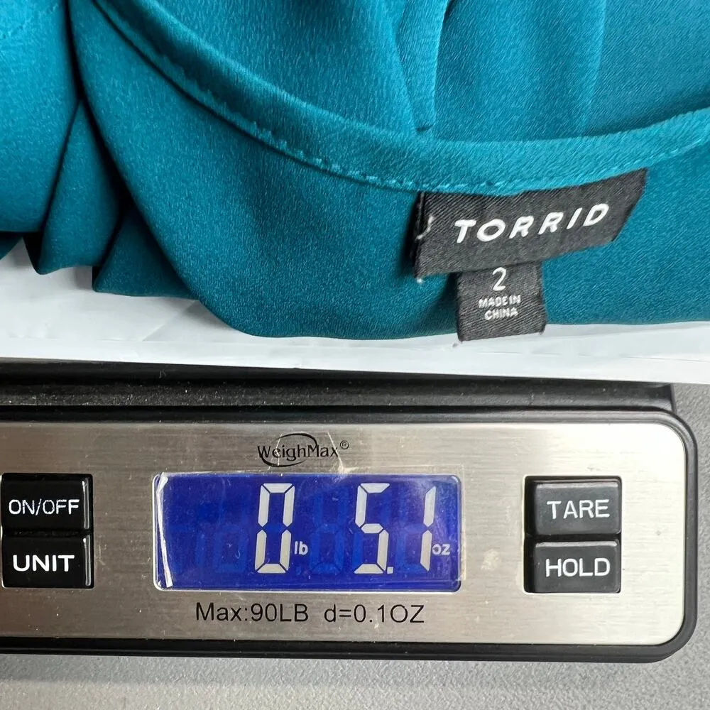 Torrid Teal Womens Top 2X Workwear Office Career Casual Dressy Feminine … - Image 12