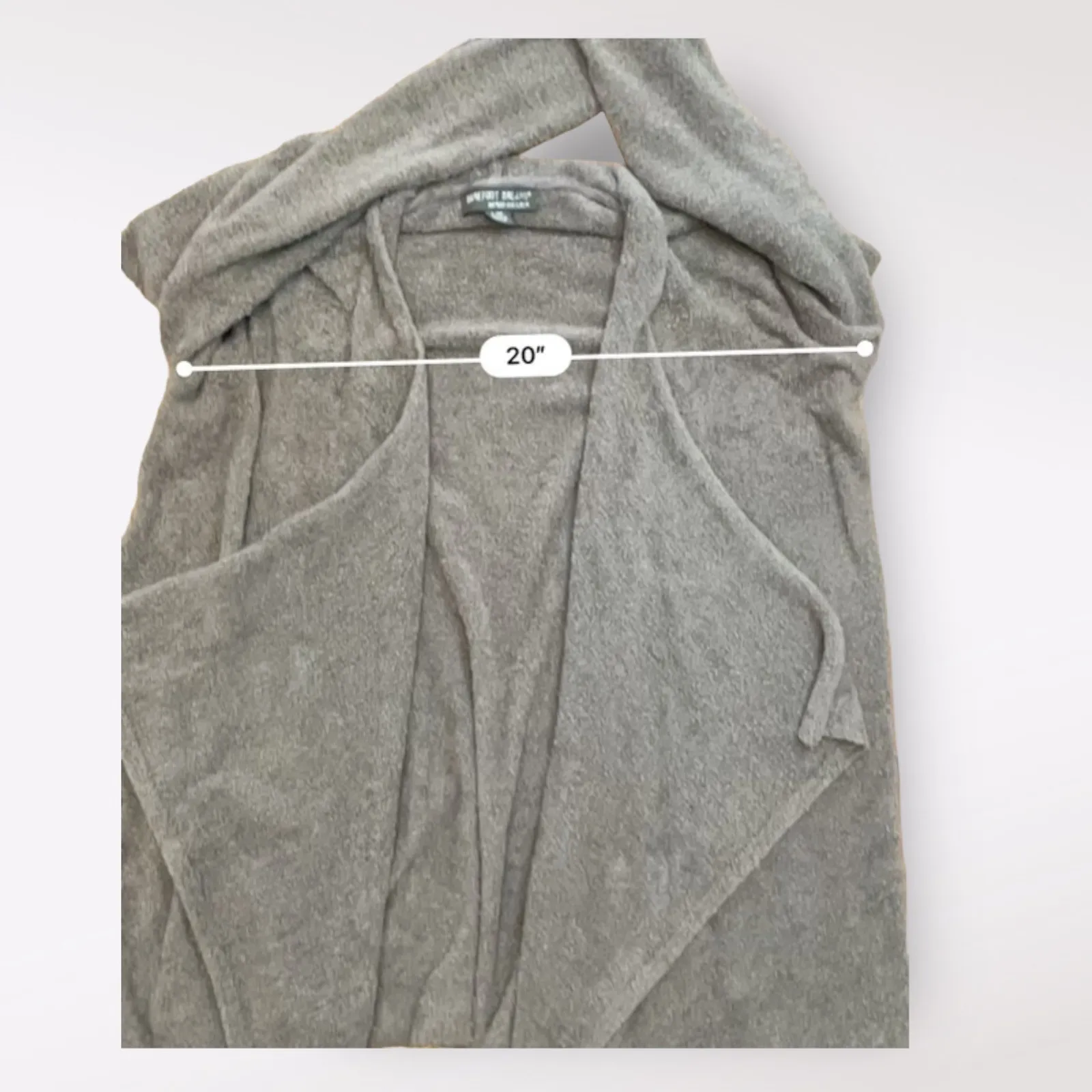 Barefoot Dreams Brown Calypso Bamboo Chic Lite Drape Wrap Cardigan L/XL - Image 4