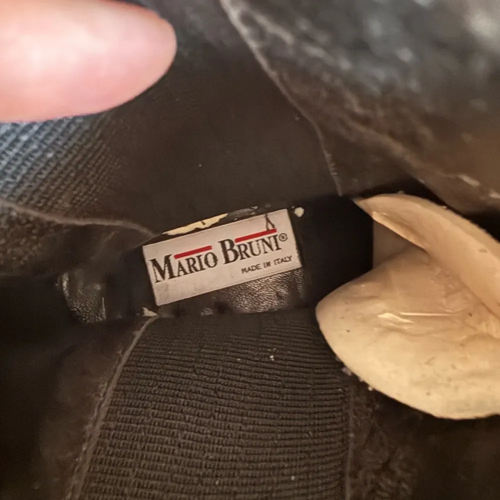 Mario Bruni Vintage Leather Boots Black Ankle Zip Italian Made Women’s 11 Retro - Image 5