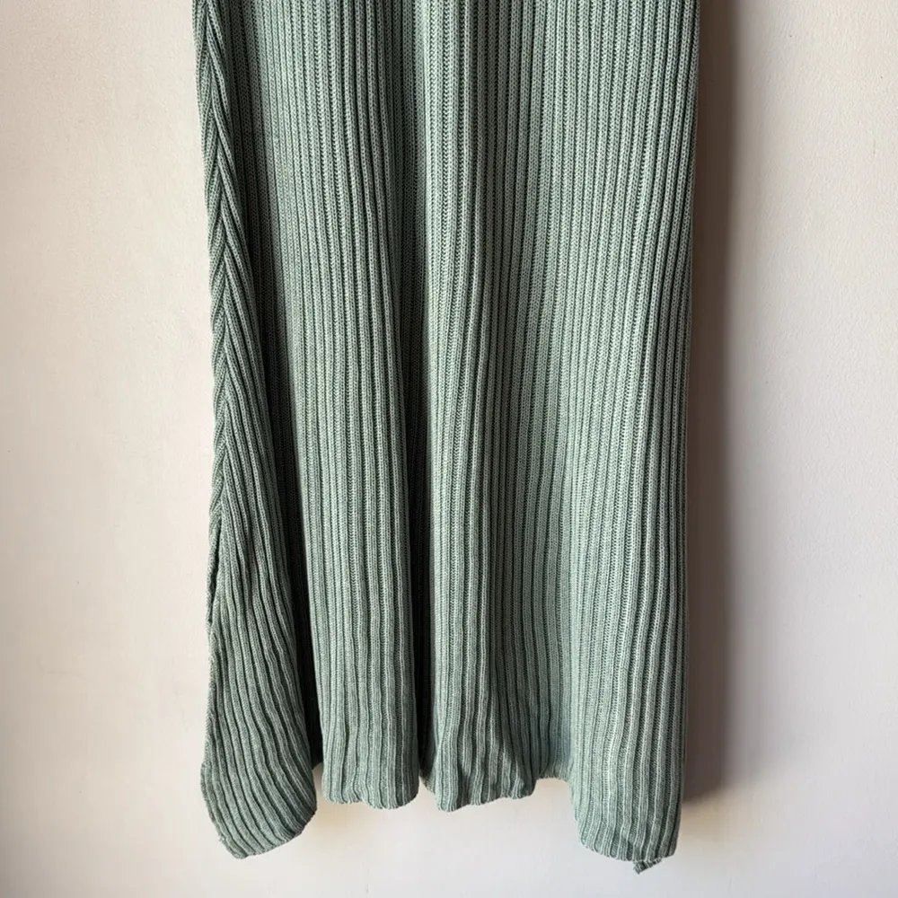 By Together Ribbed Knit Tank Dress Sage - Image 4