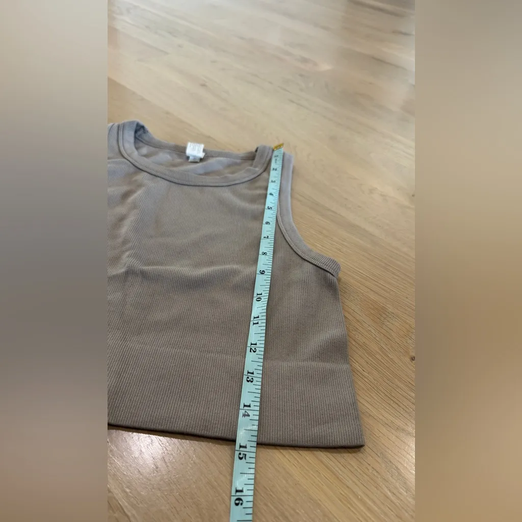 90 degrees by Reflex seamless ribbed sleeveless top tan size large - Image 6