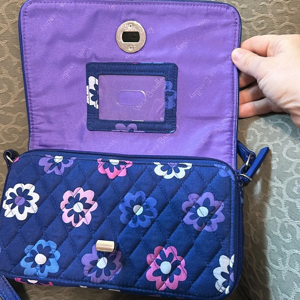 Vera Bradley Crossbody Purse, Flower Print - Image 4