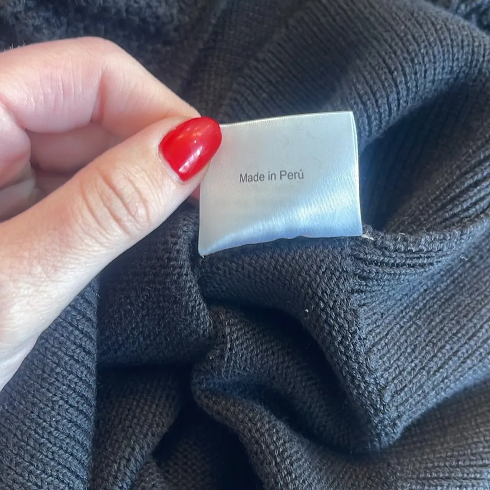 Feller NWT Odette One Shoulder Ruffle Sweater Sleeveless Sweater Top Black Size XS - Image 5