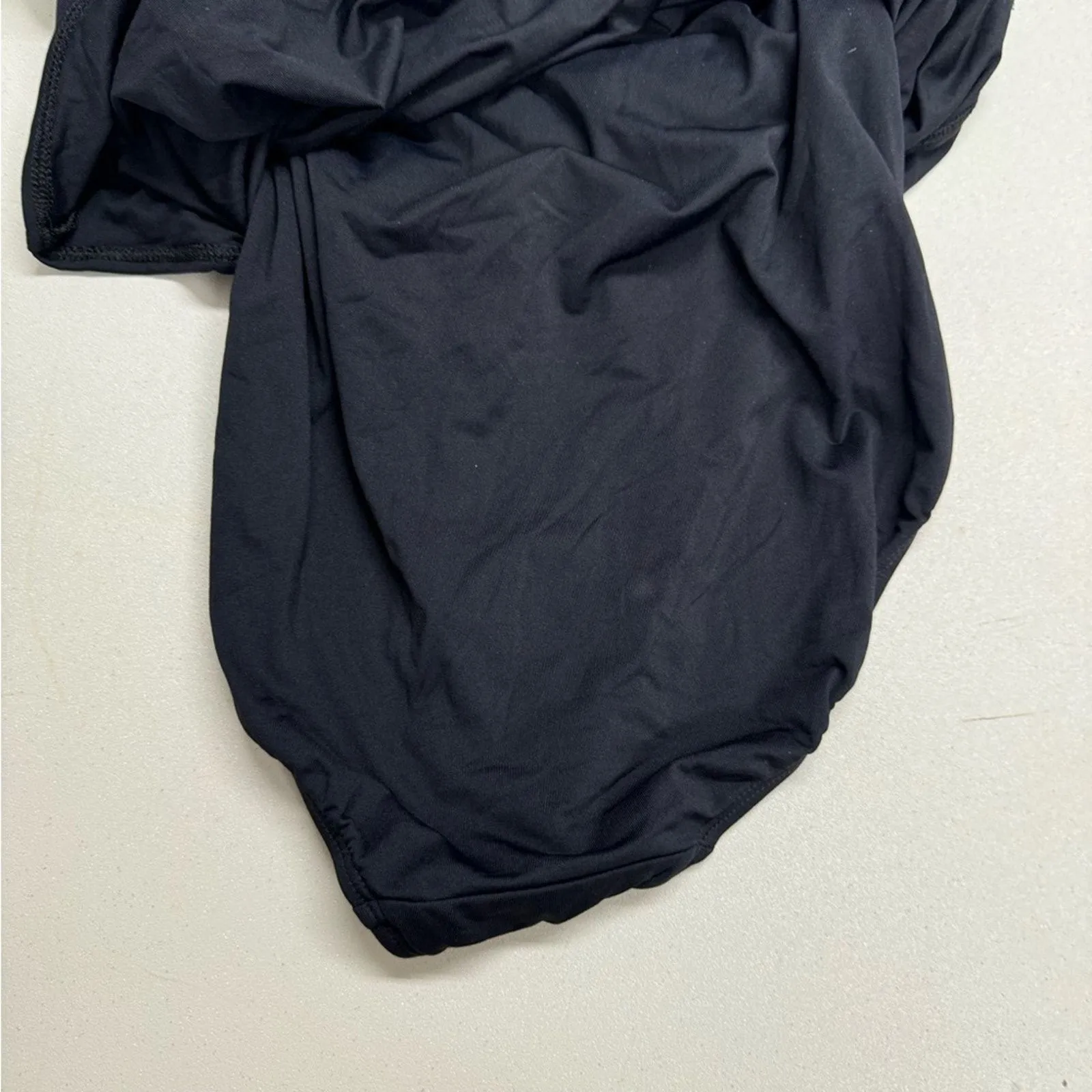 Carmen Marc Valvo Black Strapless One Piece Swimsuit Women’s 16 Skirt Modest - Image 6