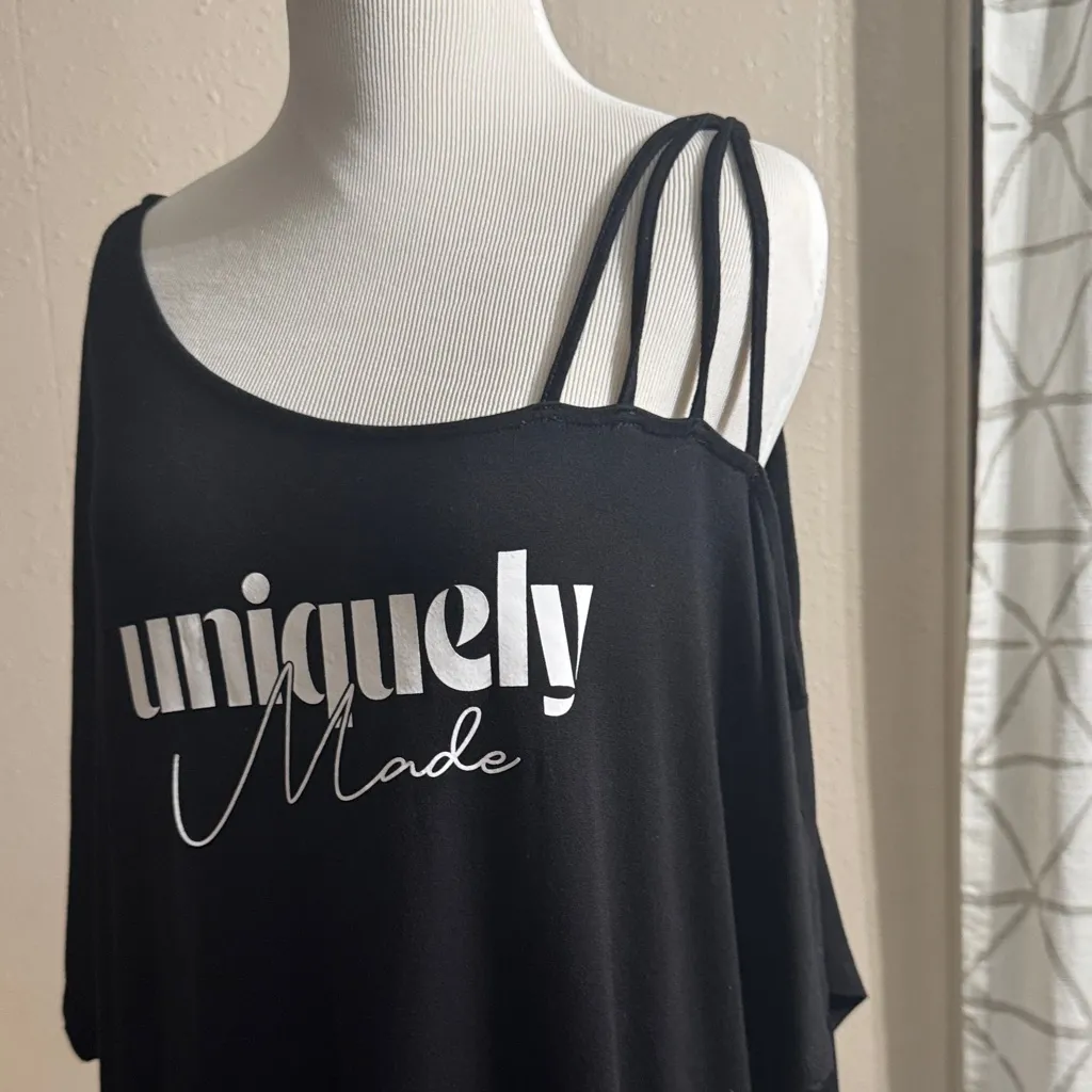 Torrid Black Camisole with Asymmetrical Straps - Image 5