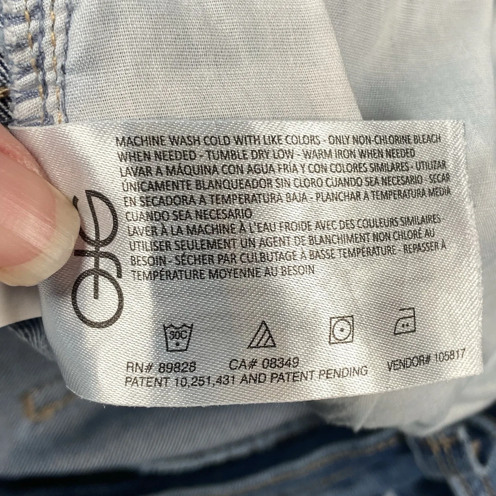 Gloria Vanderbilt Jeans Womens 8 Amanda Classic High Rise Straight Denim Pants - Image 6