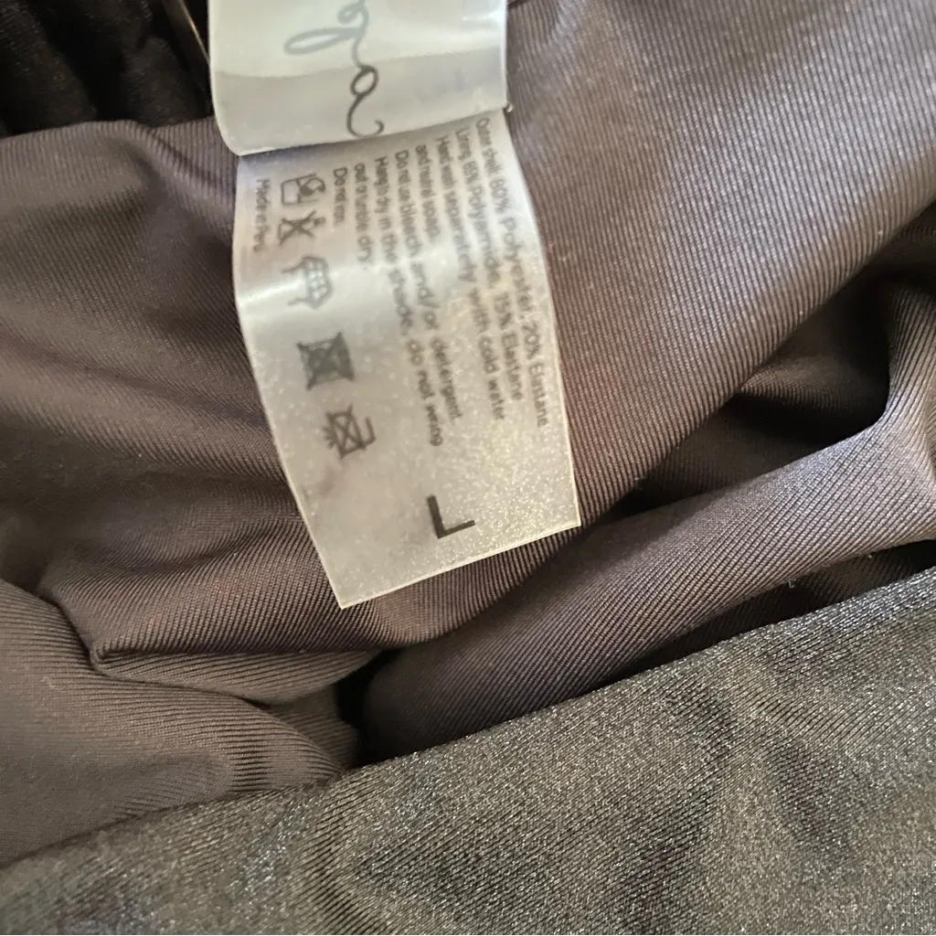 Capittana Josephina Flower Cutout One Piece Swimsuit Large Anthropologie Black - Image 6