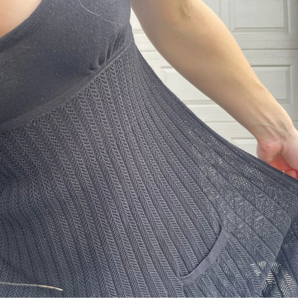 Bebe Y2K Vintage Whimsigoth Knit Babydoll Alternative Grunge Mini Tank Dress S - Image 3