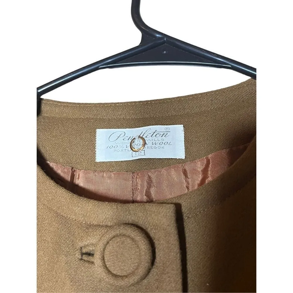 Pendleton Vintage 100% Virgin‎ Wool Blazer Coat Size 12 NWT - Image 8