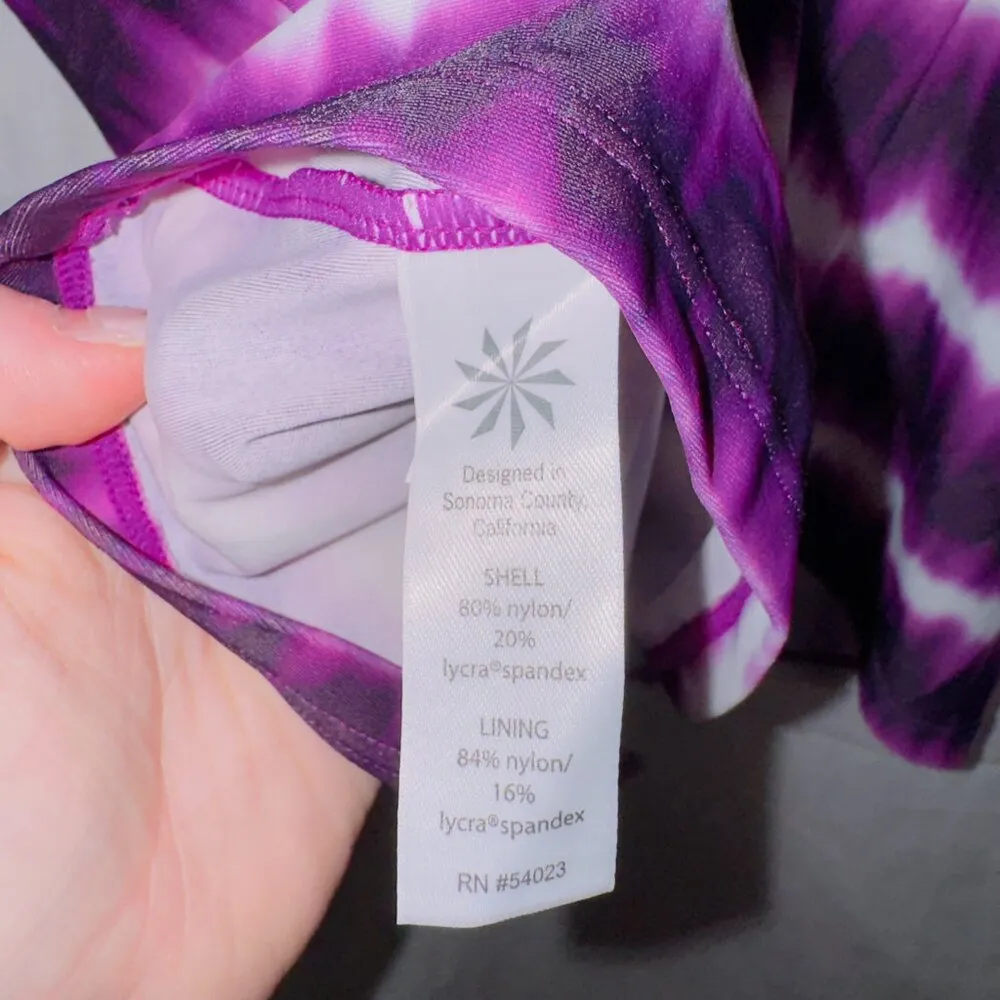 Athleta Del Mar Twister Tie Dye Adjustable Tankini Swim Top size 40 B/C - Image 5