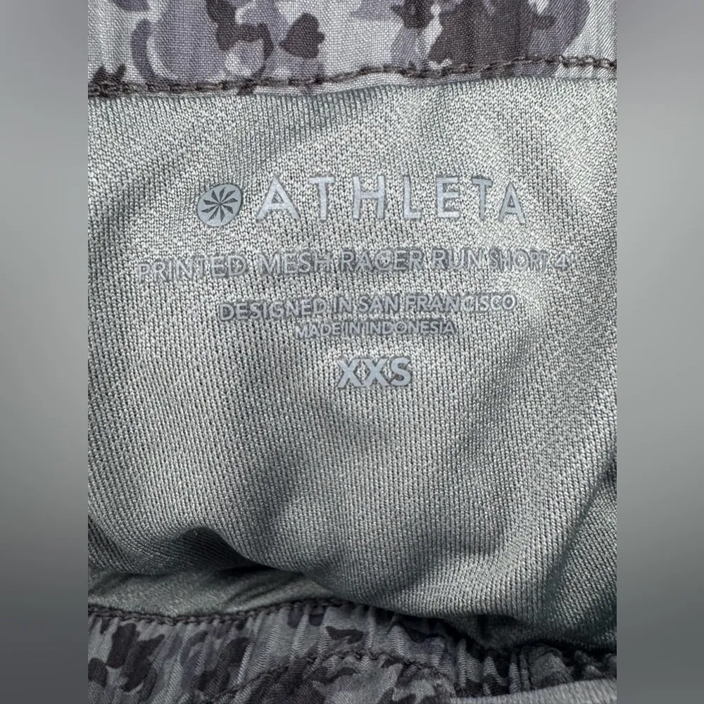 Athleta Leopard Print Mesh Racer Run Mesh Shorts Size XXS - Image 9