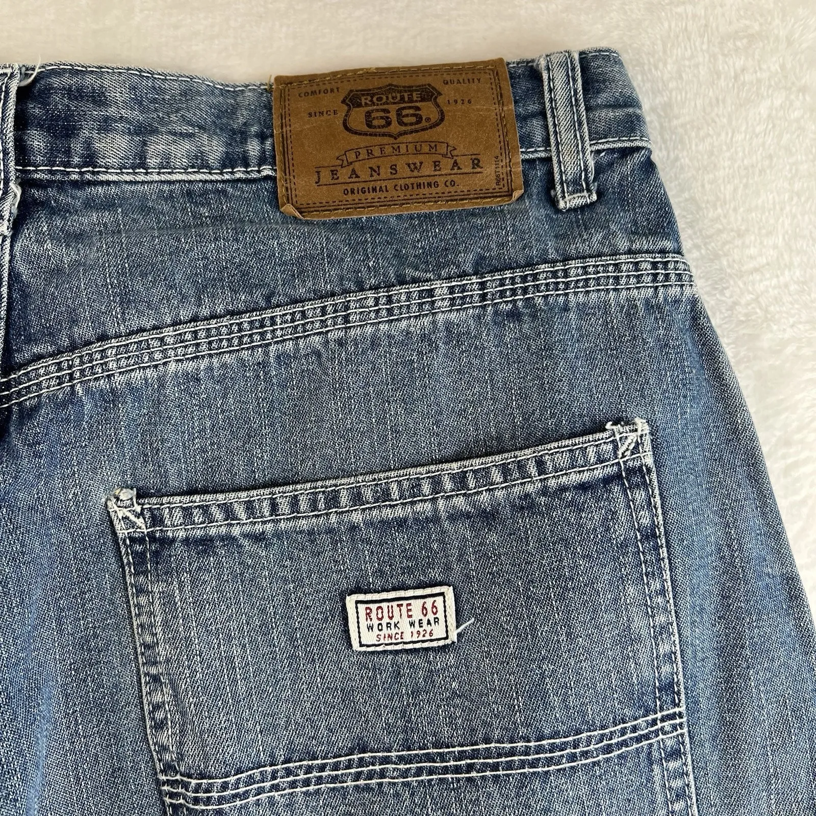 Vintage 90s 13 / 14 Carpenter Jeans Baggy Route 66 High Rise Grunge Skate - Image 13