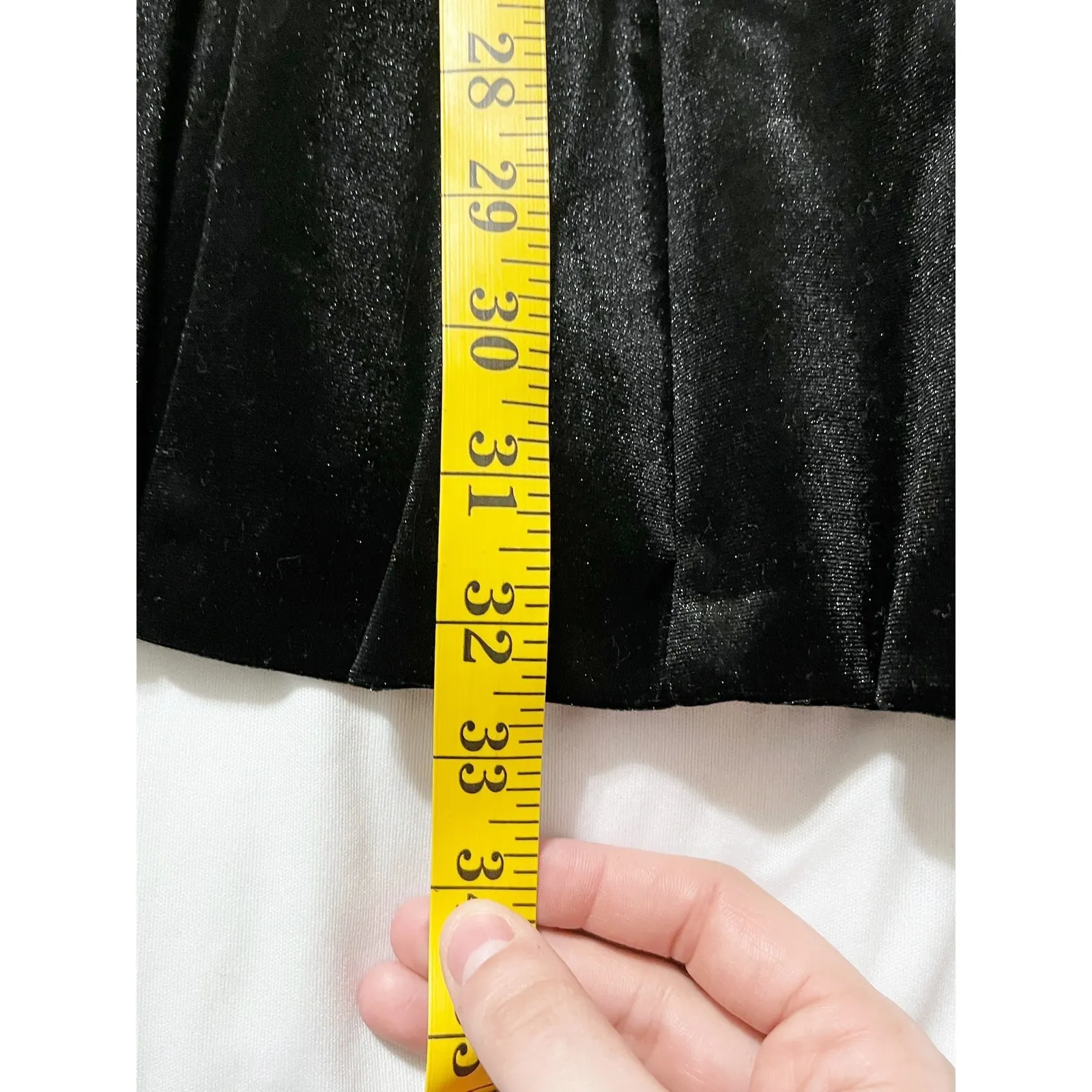 Zara Womens Black Velvet Mini Dress Rhinestone‎ Strap Cocktail Party Size M LBD - Image 11