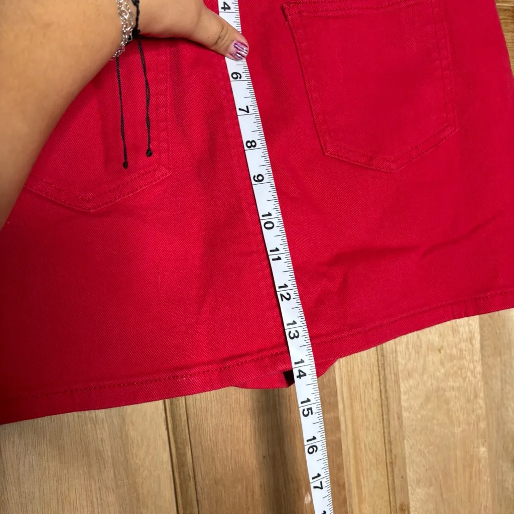 Luvamia‎ women’s Red shot skirts size M Size M - Image 5