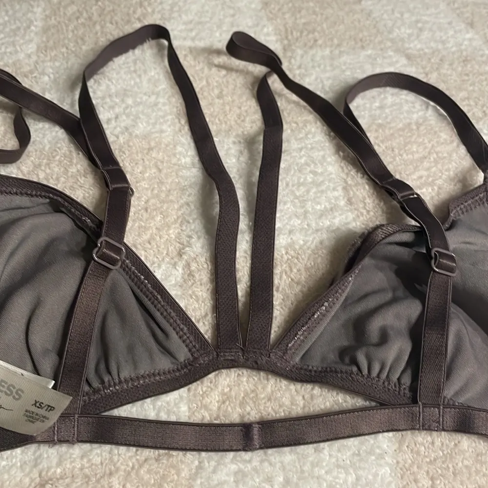 Express Purple Velvet Strappy Bralette - Image 8