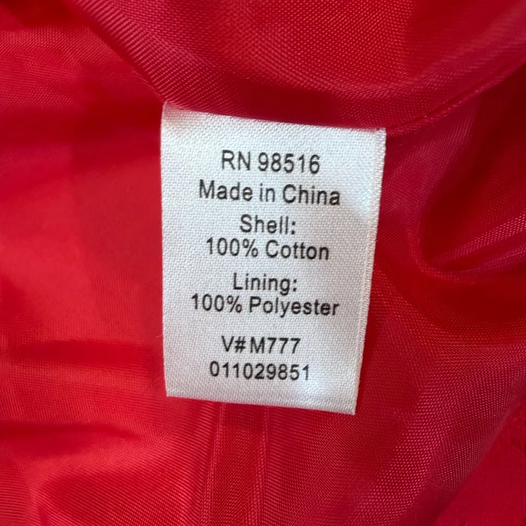 Coldwater Creek Vibrant Red Ruched Sleeve Blazer - Image 5