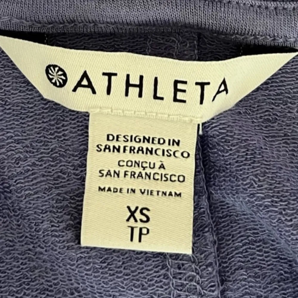 ATHLETA PRANAYAMA CARDIGAN WRAP DARK ADONIS LAVENDER LOUNGE JACKET TOP YOGA XS - Image 6