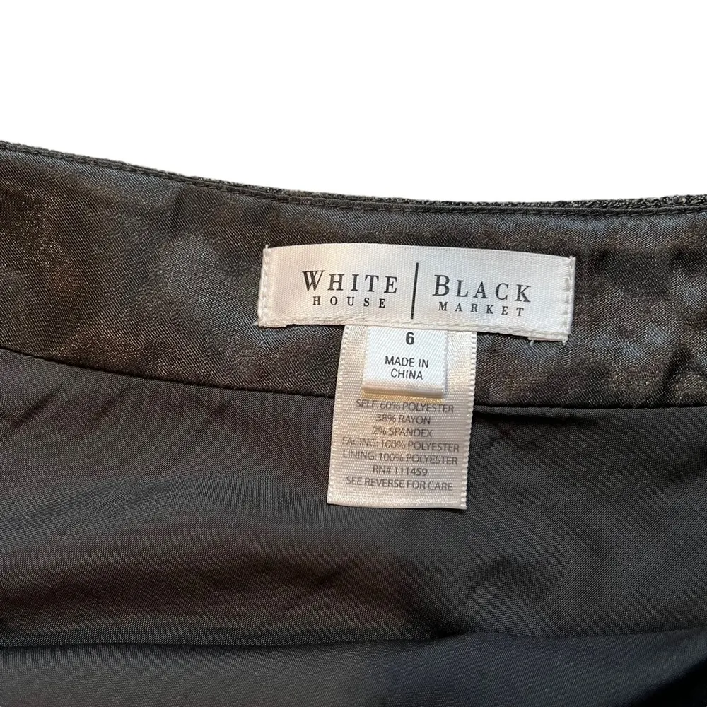 White House Black Market Gray Flared Skirt - Image 11