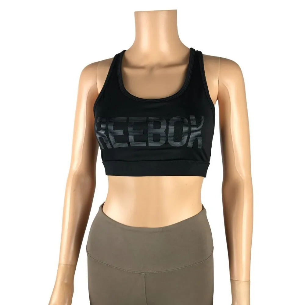REEBOK Black Sports Bra SMALL - Image 5