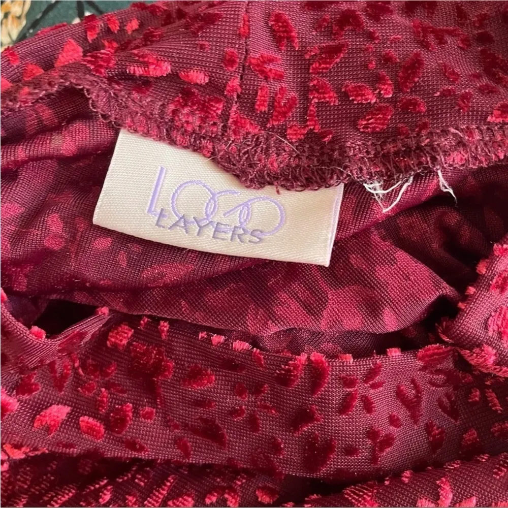 LOGO Layers by Lori Goldstein Velvet Long Sleeve - Image 3